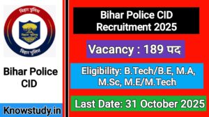 Bihar Police CID 2025